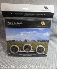 MaxSold Auction: 2019 War in the Pacific US Mint 3-Quarter Set - Unopened - San Jose (California, USA) SELLER MANAGED Downsizing Online Auction - North 24th Street