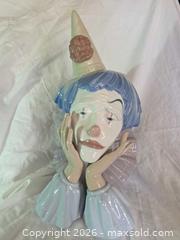 MaxSold Auction: Large Lladro "Pensive Clown" Porcelain Bust (#5129) – Excellent Condition - San Jose (California, USA) SELLER MANAGED Downsizing Online Auction - North 24th Street