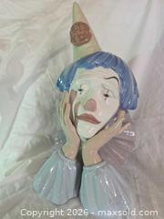 MaxSold Auction: Large Lladro "Pensive Clown" Porcelain Bust (#5129) – Excellent Condition - San Jose (California, USA) SELLER MANAGED Downsizing Online Auction - North 24th Street