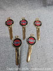 MaxSold Auction: Lot of 5 Vintage-Style Chevrolet Key Blanks - Uncut - San Jose (California, USA) SELLER MANAGED Downsizing Online Auction - North 24th Street