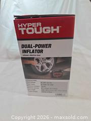 MaxSold Auction: ?NEW IN BOX: Hyper Tough Dual-Power Digital Air Inflator (120V/12V) - San Jose (California, USA) SELLER MANAGED Downsizing Online Auction - North 24th Street