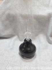 MaxSold Auction: Signed 1984 Vandermark Art Glass Perfume Bottle - Black Amethyst - San Jose (California, USA) SELLER MANAGED Downsizing Online Auction - North 24th Street