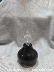 MaxSold Auction: Signed 1984 Vandermark Art Glass Perfume Bottle - Black Amethyst - San Jose (California, USA) SELLER MANAGED Downsizing Online Auction - North 24th Street