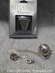 MaxSold Auction: Sterling Silver (.925) Lot: Mexican Harmony Ball, Vintage Tea Set Charm & Jewelry Findings - San Jose (California, USA) SELLER MANAGED Downsizing Online Auction - North 24th Street