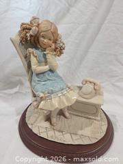 MaxSold Auction: Vintage A. Belcari Italian Figurine - Girl by Telephone - San Jose (California, USA) SELLER MANAGED Downsizing Online Auction - North 24th Street