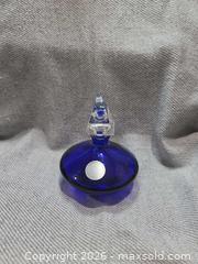 MaxSold Auction: Vintage Astral Cobalt Blue Lead Crystal Perfume Bottle - San Jose (California, USA) SELLER MANAGED Downsizing Online Auction - North 24th Street
