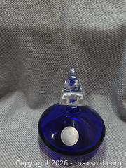 MaxSold Auction: Vintage Astral Cobalt Blue Lead Crystal Perfume Bottle - San Jose (California, USA) SELLER MANAGED Downsizing Online Auction - North 24th Street