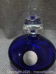 MaxSold Auction: Vintage Astral Cobalt Blue Lead Crystal Perfume Bottle - San Jose (California, USA) SELLER MANAGED Downsizing Online Auction - North 24th Street