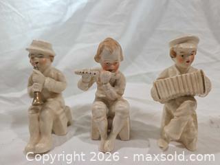 MaxSold Auction: Vintage Lusterware Ceramic Musician Figurines - Set of 3 - Made in Japan - San Jose (California, USA) SELLER MANAGED Downsizing Online Auction - North 24th Street