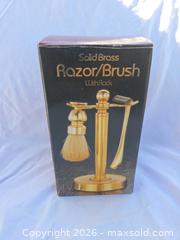 MaxSold Auction: Vintage Mervyn's Brass Shaving Set - San Jose (California, USA) SELLER MANAGED Downsizing Online Auction - North 24th Street
