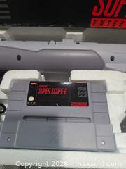 MaxSold Auction: Vintage SNES Super Scope 6 Bundle w/ Original Box & Game (No Manual) - San Jose (California, USA) SELLER MANAGED Downsizing Online Auction - North 24th Street