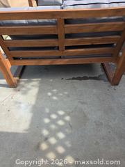 MaxSold Auction:  Walker Edison Outdoor Acacia wood Patio Seating Set - San Jose (California, USA) SELLER MANAGED Downsizing Online Auction - North 24th Street