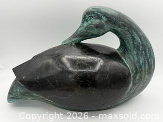 MaxSold Auction: Beautiful unbranded decortive duck sculpture, heavy. - Menlo Park (California, USA) SELLER MANAGED Downsizing Online Auction - Henderson Place