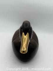 MaxSold Auction: Vintage, Hand-Carved Wooden Duck Decoy Featuring a Distinctive Brass Beak and Glass Eyes - Menlo Park (California, USA) SELLER MANAGED Downsizing Online Auction - Henderson Place