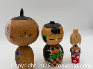 MaxSold Auction: Vintage Japanese Kokeshi Dolls, Wooden Hand-Carved and Hand-Painted  - Menlo Park (California, USA) SELLER MANAGED Downsizing Online Auction - Henderson Place