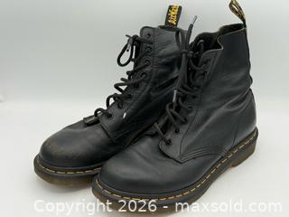 MaxSold Auction: Women’s Dr. Martens Pascal Virginia Leather Boots in Black Size 8  - Menlo Park (California, USA) SELLER MANAGED Downsizing Online Auction - Henderson Place