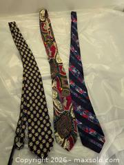 MaxSold Auction: 3 silk ties - Victoria (British Columbia, Canada) SELLER MANAGED Reseller Online Auction - Island Highway