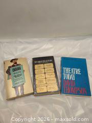 MaxSold Auction: 3 vintage theatre books  - Victoria (British Columbia, Canada) SELLER MANAGED Reseller Online Auction - Island Highway