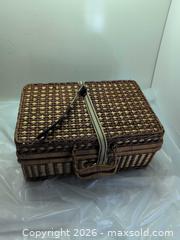 MaxSold Auction: Picnic basket and contents - Victoria (British Columbia, Canada) SELLER MANAGED Reseller Online Auction - Island Highway