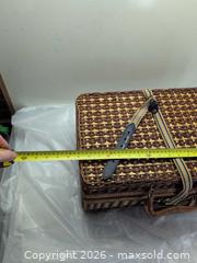 MaxSold Auction: Picnic basket and contents - Victoria (British Columbia, Canada) SELLER MANAGED Reseller Online Auction - Island Highway