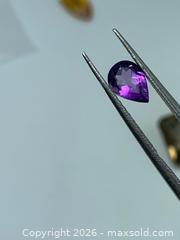 MaxSold Auction: BEAUTIFUL NATURAL! (1.40ct) PURPLE PEAR SHAPE AMETHYST GEMSTONE!  - Toronto (Ontario, Canada) PARTNER MANAGED Downsizing Online Auction - Queen Street East