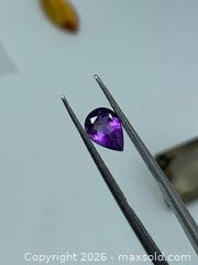 MaxSold Auction: BEAUTIFUL NATURAL! (1.40ct) PURPLE PEAR SHAPE AMETHYST GEMSTONE!  - Toronto (Ontario, Canada) PARTNER MANAGED Downsizing Online Auction - Queen Street East