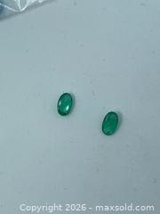 MaxSold Auction: GENUINE!! (0.39ctw) MATCHING OVAL COLOMBIAN EMERALD GEMSTONES! - Toronto (Ontario, Canada) PARTNER MANAGED Downsizing Online Auction - Queen Street East