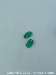 MaxSold Auction: GENUINE!! (0.39ctw) MATCHING OVAL COLOMBIAN EMERALD GEMSTONES! - Toronto (Ontario, Canada) PARTNER MANAGED Downsizing Online Auction - Queen Street East