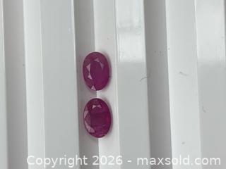 MaxSold Auction: GENUINE OVAL PAIR MATCHING SET RUBIES!! (1.17ctw) - Toronto (Ontario, Canada) PARTNER MANAGED Downsizing Online Auction - Queen Street East