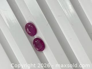 MaxSold Auction: GENUINE OVAL PAIR MATCHING SET RUBIES!! (1.17ctw) - Toronto (Ontario, Canada) PARTNER MANAGED Downsizing Online Auction - Queen Street East