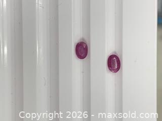 MaxSold Auction: GENUINE OVAL PAIR MATCHING SET RUBIES!! (1.17ctw) - Toronto (Ontario, Canada) PARTNER MANAGED Downsizing Online Auction - Queen Street East