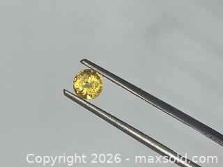 MaxSold Auction: NATURAL! (0.54ct)  YELLOW CANARY ROUND SAPPHIRE! - Toronto (Ontario, Canada) PARTNER MANAGED Downsizing Online Auction - Queen Street East