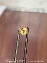 MaxSold Auction: NATURAL! (0.54ct)  YELLOW CANARY ROUND SAPPHIRE! - Toronto (Ontario, Canada) PARTNER MANAGED Downsizing Online Auction - Queen Street East