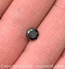 MaxSold Auction: NATURAL! (1.33ct) SI-VS  WITH HIGHER COLOR QUALIY!!   REAL ROUND BLACK DIAMOND - Toronto (Ontario, Canada) PARTNER MANAGED Downsizing Online Auction - Queen Street East