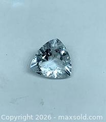 MaxSold Auction: NATURAL! FLAWLESS TRILLION Aquamarine 1.38ct Gemstone - Toronto (Ontario, Canada) PARTNER MANAGED Downsizing Online Auction - Queen Street East
