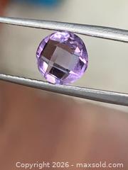 MaxSold Auction: RARE(1.69ct) CHECKER BOARD ROUND GENUINE AMETHYST GEMSTONE - Toronto (Ontario, Canada) PARTNER MANAGED Downsizing Online Auction - Queen Street East