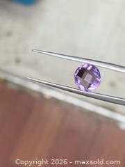 MaxSold Auction: RARE(1.69ct) CHECKER BOARD ROUND GENUINE AMETHYST GEMSTONE - Toronto (Ontario, Canada) PARTNER MANAGED Downsizing Online Auction - Queen Street East