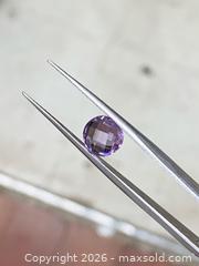 MaxSold Auction: RARE(1.69ct) CHECKER BOARD ROUND GENUINE AMETHYST GEMSTONE - Toronto (Ontario, Canada) PARTNER MANAGED Downsizing Online Auction - Queen Street East