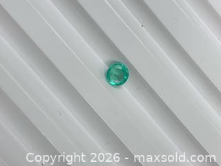 MaxSold Auction: Rare (0.37CT) genuine Colombian round emerald  - Toronto (Ontario, Canada) PARTNER MANAGED Downsizing Online Auction - Queen Street East