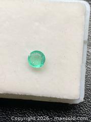 MaxSold Auction: Rare (0.37CT) genuine Colombian round emerald  - Toronto (Ontario, Canada) PARTNER MANAGED Downsizing Online Auction - Queen Street East