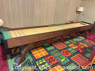 MaxSold Auction: 12 ft Shuffleboard Table with Laminate Playing Surface - Acme (Alberta, Canada) SELLER MANAGED Moving Online Auction - Township Road 292