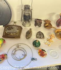 MaxSold Auction: Assorted Decorative Lot: Figurines, Lantern, Plates, Bowls, Antique Iron - Acme (Alberta, Canada) SELLER MANAGED Moving Online Auction - Township Road 292