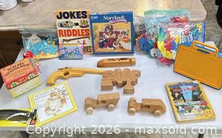 MaxSold Auction: Assorted Kids Lot: Board Books, Wooden Toys & Magnetic Set - Acme (Alberta, Canada) SELLER MANAGED Moving Online Auction - Township Road 292