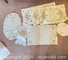 MaxSold Auction: Assorted Lot: Doilies, Table Runners, Napkins & Crochet Covers - Acme (Alberta, Canada) SELLER MANAGED Moving Online Auction - Township Road 292