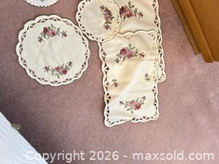 MaxSold Auction: Assorted Lot: Doilies, Table Runners, Napkins & Crochet Covers - Acme (Alberta, Canada) SELLER MANAGED Moving Online Auction - Township Road 292