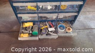 MaxSold Auction: Blue plastic screw organizer  - Acme (Alberta, Canada) SELLER MANAGED Moving Online Auction - Township Road 292