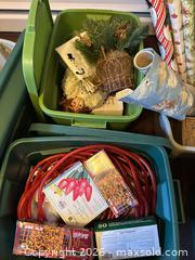 MaxSold Auction: Christmas Decorations Assortment — Ornaments, Lights, Wreaths - Acme (Alberta, Canada) SELLER MANAGED Moving Online Auction - Township Road 292