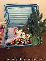 MaxSold Auction: Christmas Decorations Lot with Ornaments, Tree, Lights & Totes - Acme (Alberta, Canada) SELLER MANAGED Moving Online Auction - Township Road 292