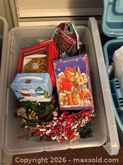 MaxSold Auction: Christmas Decorations Lot with Ornaments, Tree, Lights & Totes - Acme (Alberta, Canada) SELLER MANAGED Moving Online Auction - Township Road 292