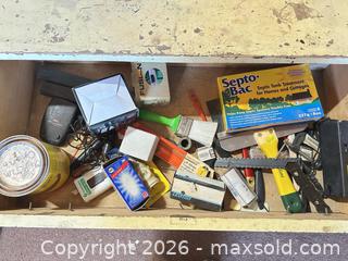 MaxSold Auction: Cream Wood 3-Drawer Dresser with Metal Drop Handles - Acme (Alberta, Canada) SELLER MANAGED Moving Online Auction - Township Road 292